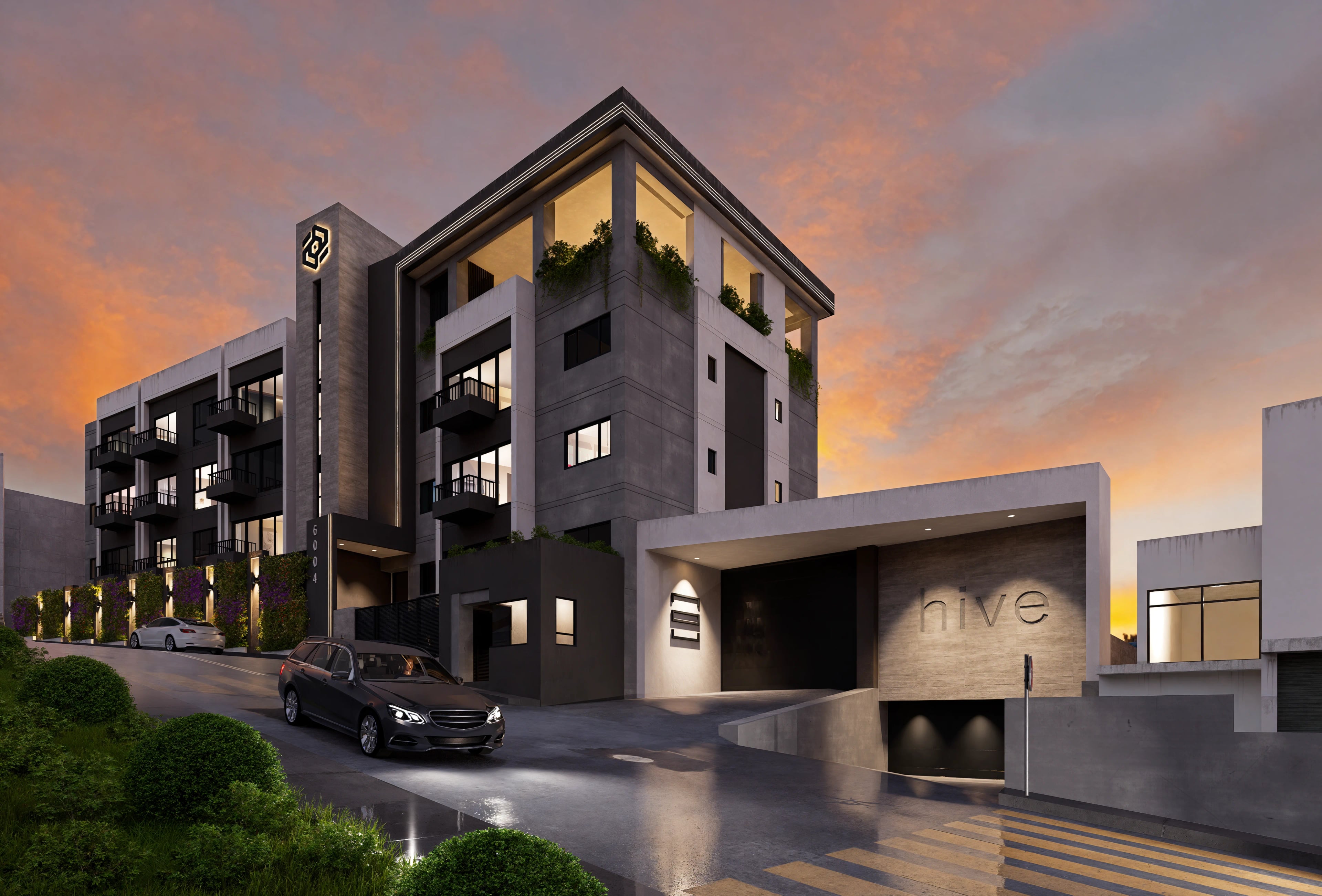 Fachada del Edificio HIVE